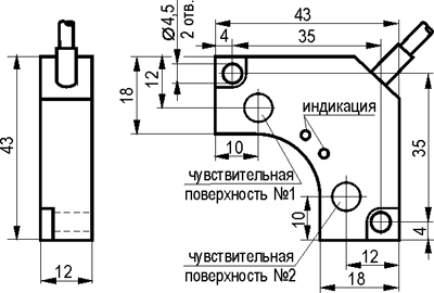Габариты ISB K1P-31N-4-LZ/A